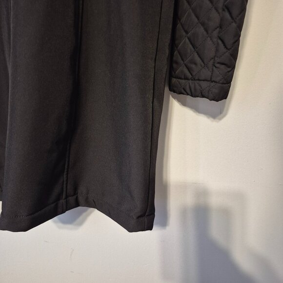 Michael Kors Black Longline Scuba Jacket with Quilted Sleeves and Insert Size S - Picture 11 of 15